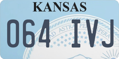 KS license plate 064IVJ