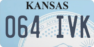 KS license plate 064IVK