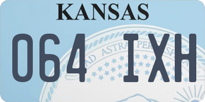 KS license plate 064IXH
