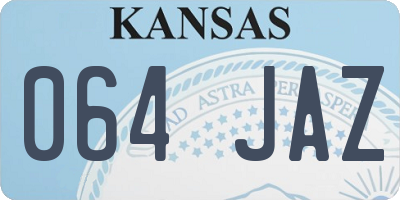 KS license plate 064JAZ