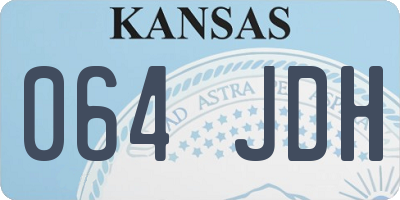 KS license plate 064JDH