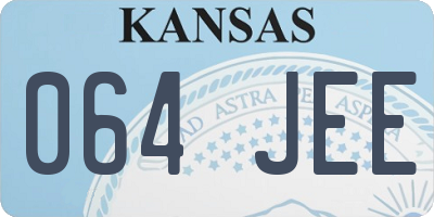 KS license plate 064JEE