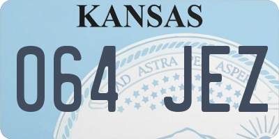 KS license plate 064JEZ