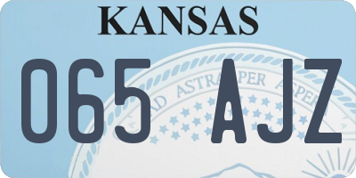 KS license plate 065AJZ