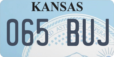 KS license plate 065BUJ