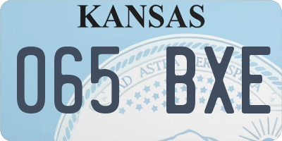 KS license plate 065BXE