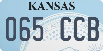 KS license plate 065CCB