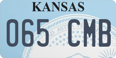 KS license plate 065CMB