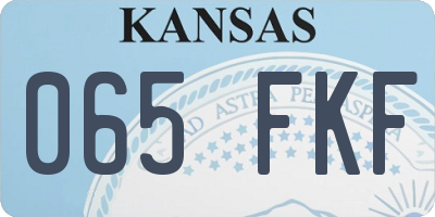 KS license plate 065FKF