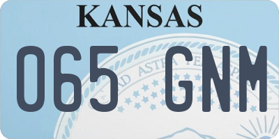 KS license plate 065GNM