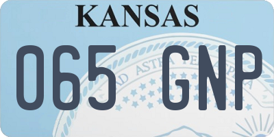 KS license plate 065GNP