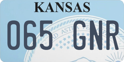 KS license plate 065GNR