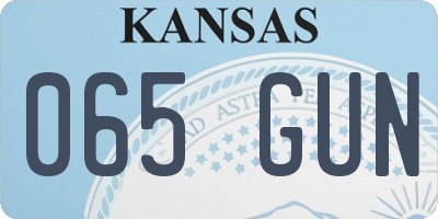 KS license plate 065GUN