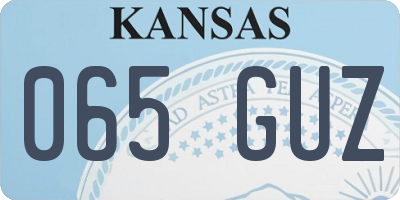 KS license plate 065GUZ