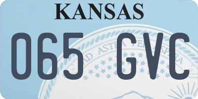 KS license plate 065GVC