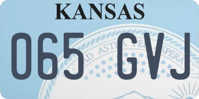 KS license plate 065GVJ