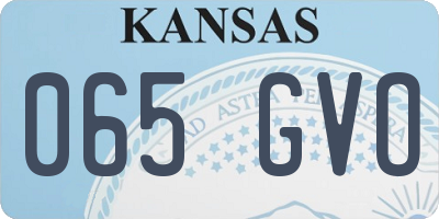 KS license plate 065GVO