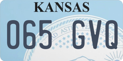 KS license plate 065GVQ