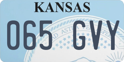 KS license plate 065GVY