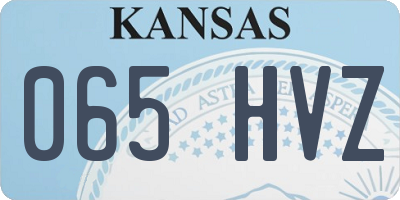 KS license plate 065HVZ