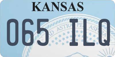 KS license plate 065ILQ