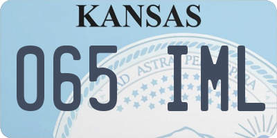 KS license plate 065IML