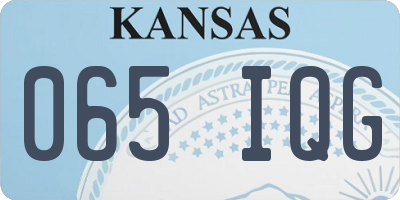 KS license plate 065IQG