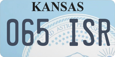 KS license plate 065ISR