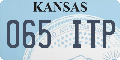 KS license plate 065ITP