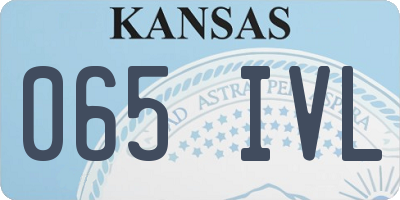 KS license plate 065IVL