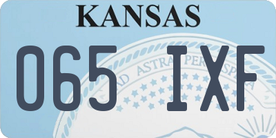 KS license plate 065IXF