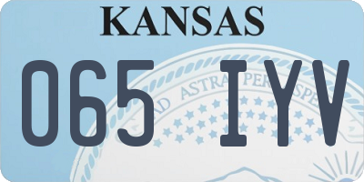KS license plate 065IYV