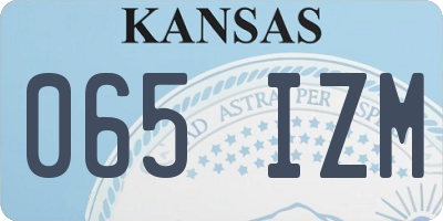 KS license plate 065IZM