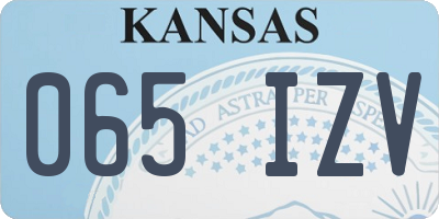 KS license plate 065IZV
