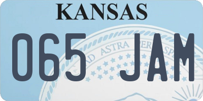 KS license plate 065JAM
