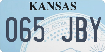 KS license plate 065JBY