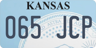 KS license plate 065JCP