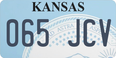 KS license plate 065JCV