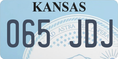 KS license plate 065JDJ