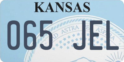 KS license plate 065JEL