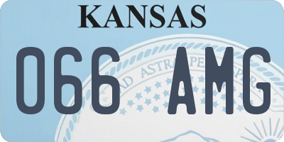 KS license plate 066AMG