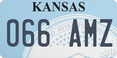 KS license plate 066AMZ