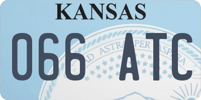 KS license plate 066ATC