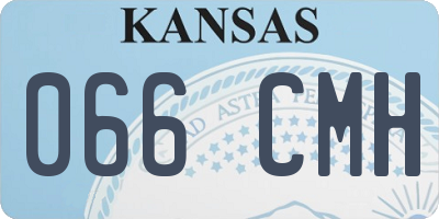 KS license plate 066CMH