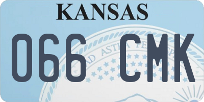 KS license plate 066CMK