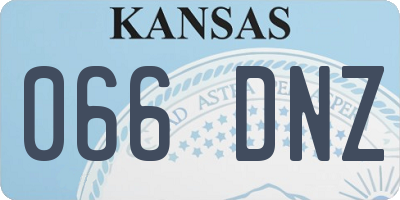 KS license plate 066DNZ
