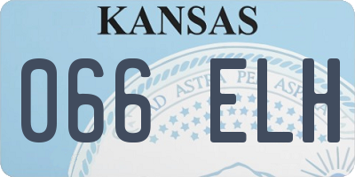 KS license plate 066ELH