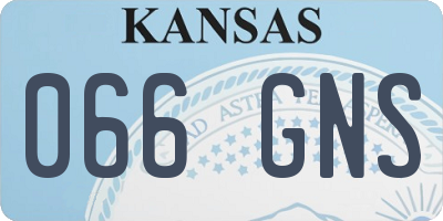 KS license plate 066GNS