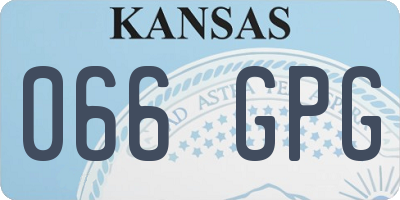 KS license plate 066GPG