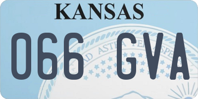 KS license plate 066GVA